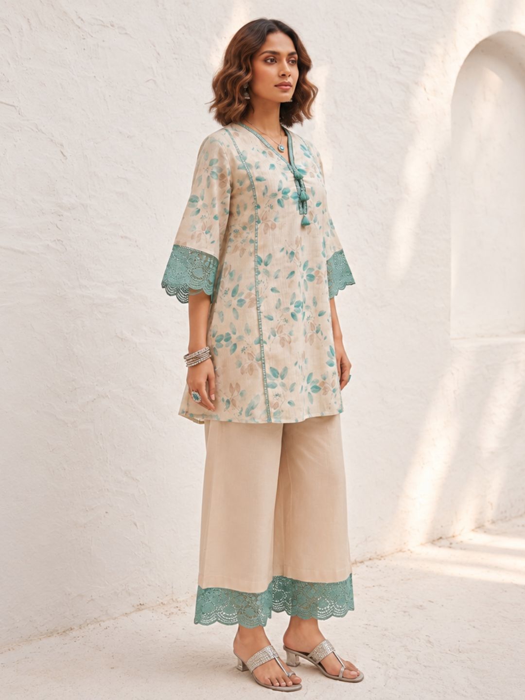 Swades sea cotton co-ord set