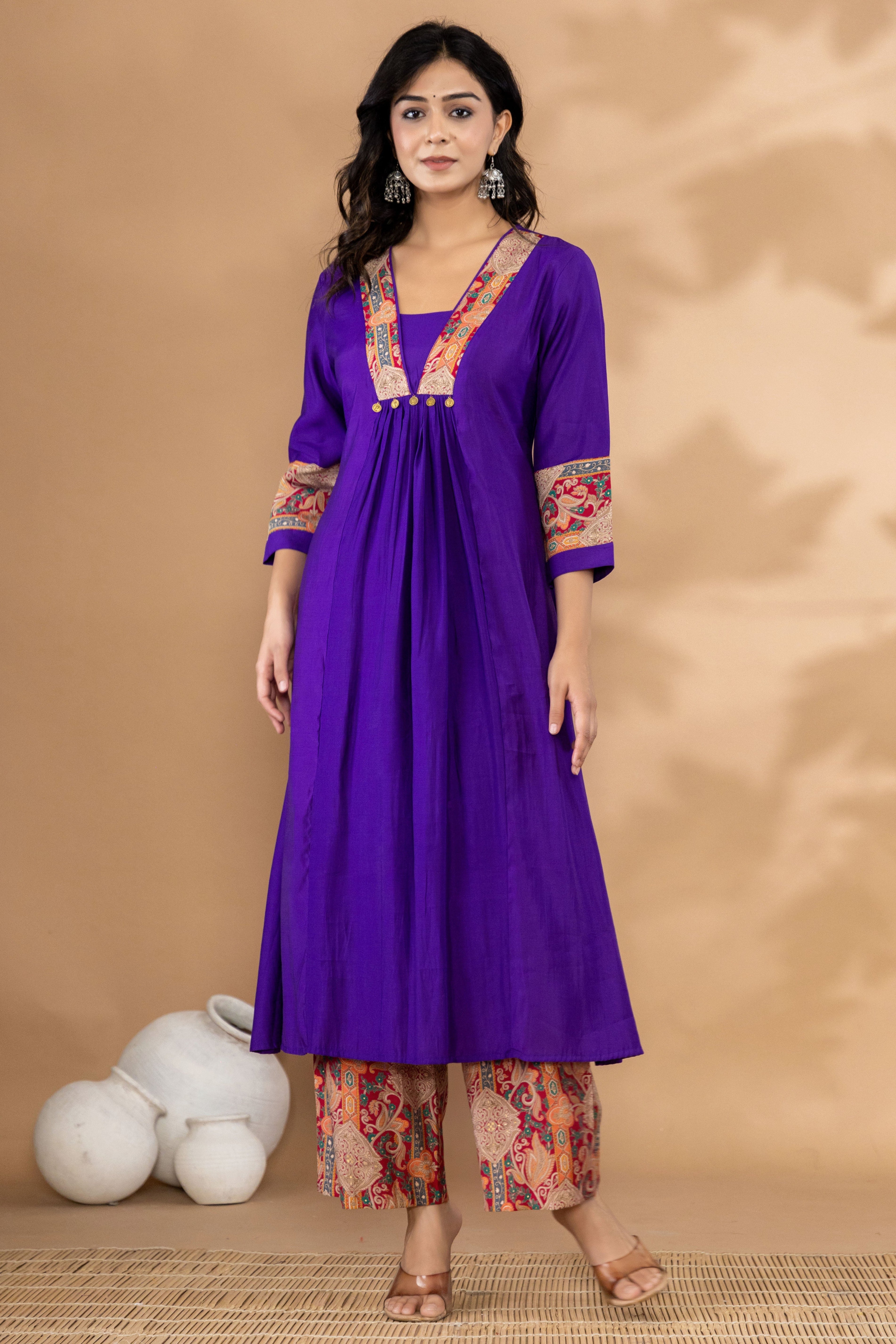 Mika Orchid Kurta Pant Set