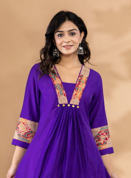 Mika Orchid Kurta Pant Set
