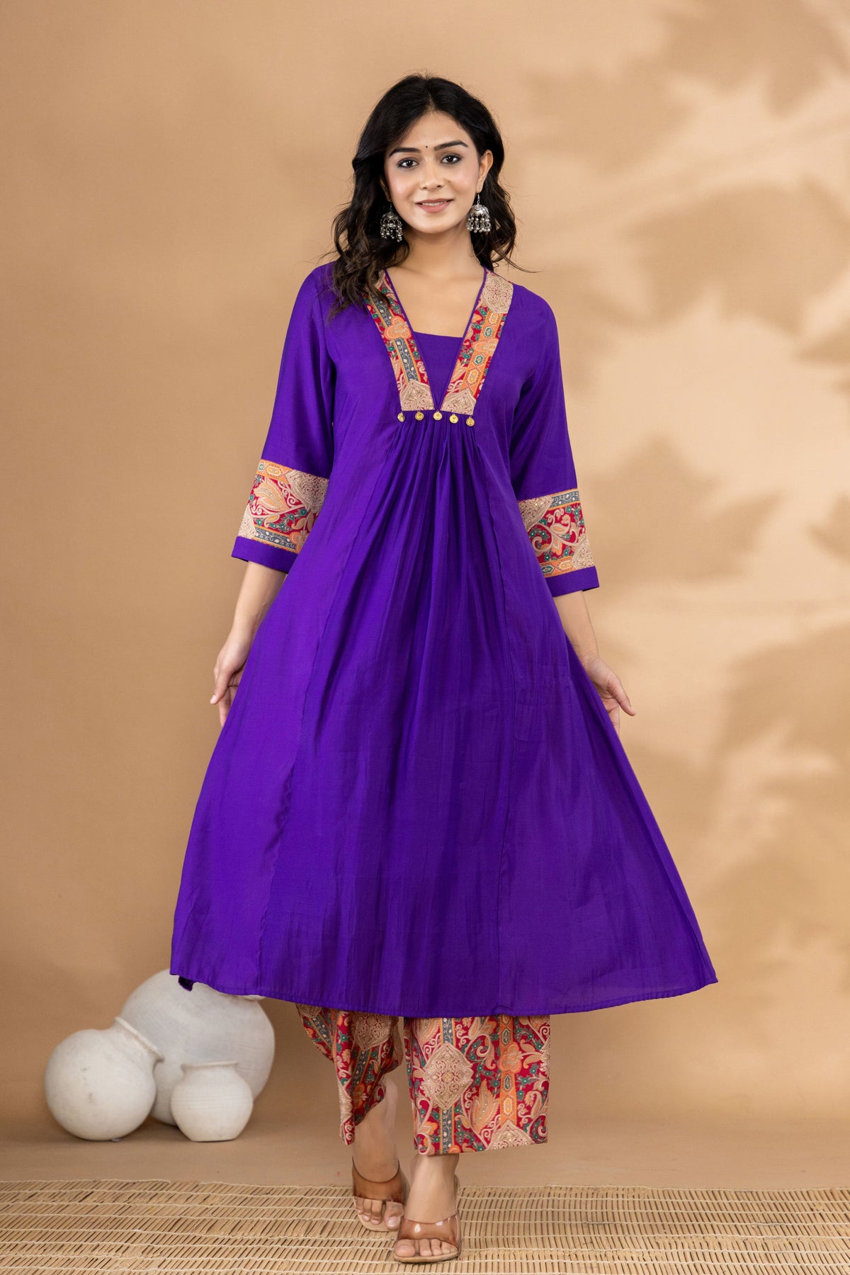 Mika Orchid Kurta Pant Set