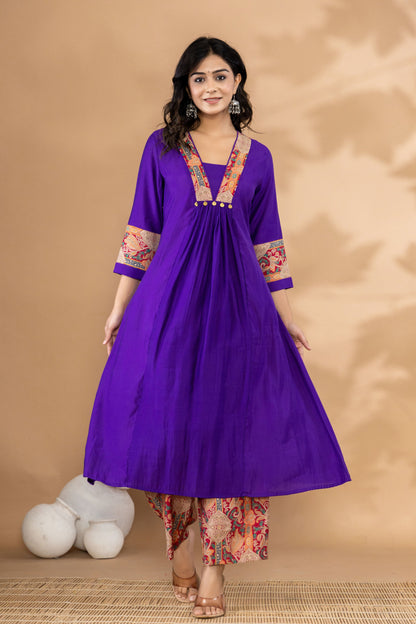 Mika Orchid Kurta Pant Set