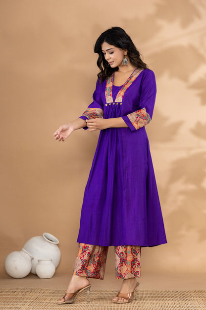 Mika Orchid Kurta Pant Set