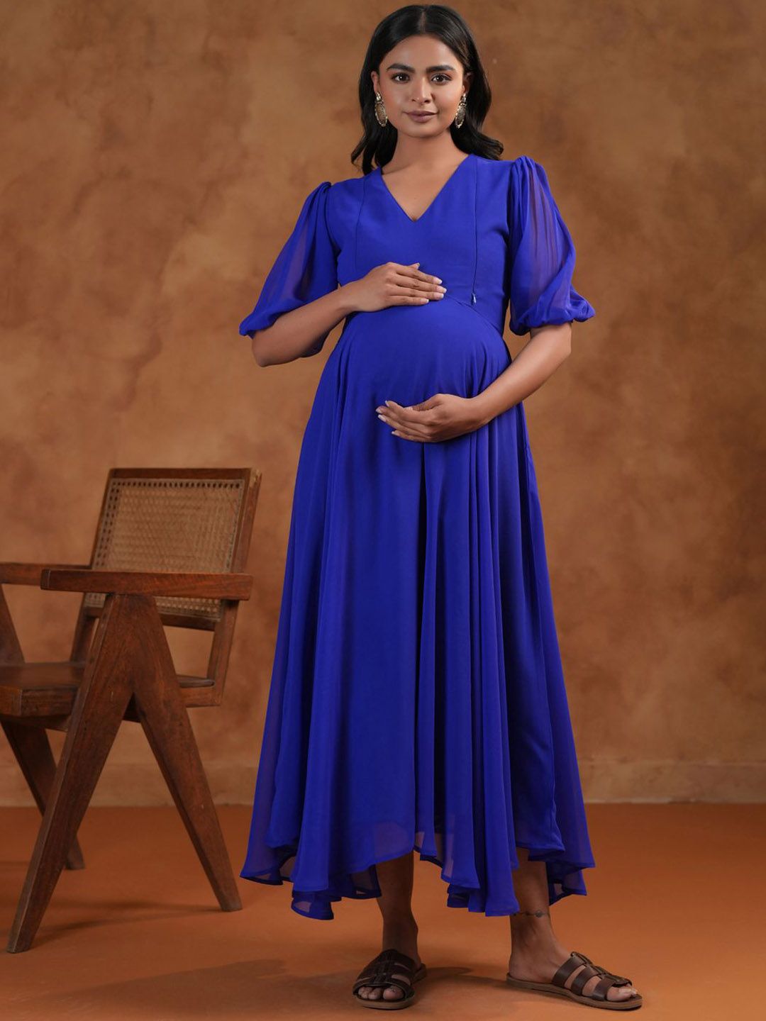 Dhiyona AY Women's Fit & Flared Maternity Ethnic Dresses