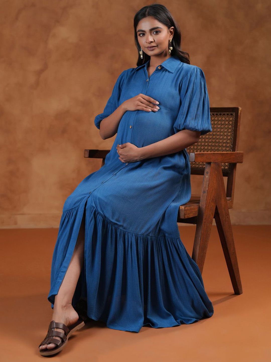 Dhiyona AY Women's Fit & Flared Maternity Ethnic Dresses