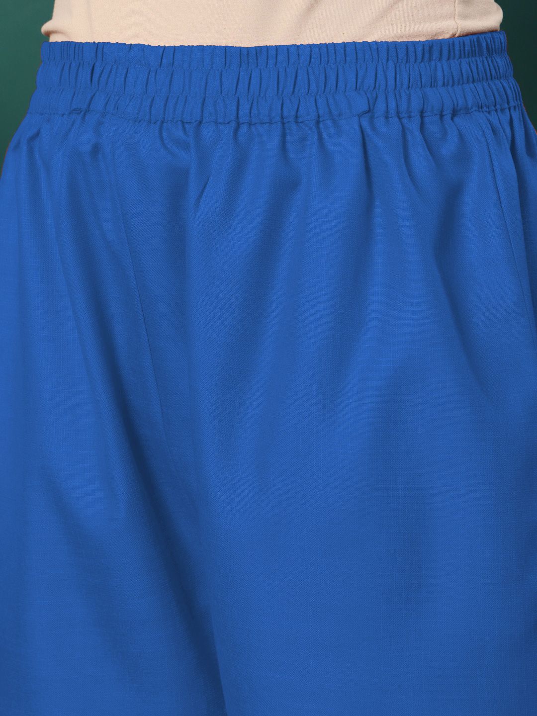 Blue Women Regular Kurta with Trousers & With Dupatta
