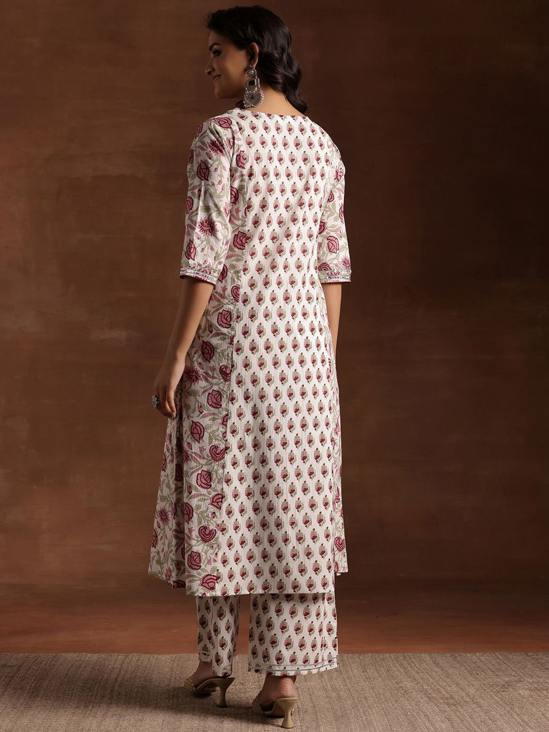 Women Floral Printed Kurta with Palazzo