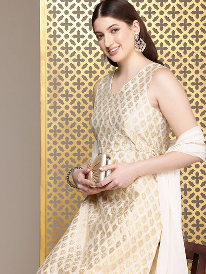 Dhiyona HOP Woven Design Regular Jashn Kurta With Sharara & With Dupatta