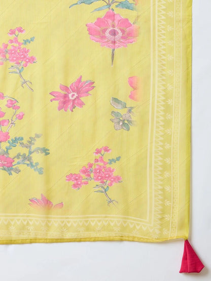 Women Ethnic Motifs Embroidered Regular Thread Work Kurta with Patiala & With Dupatta