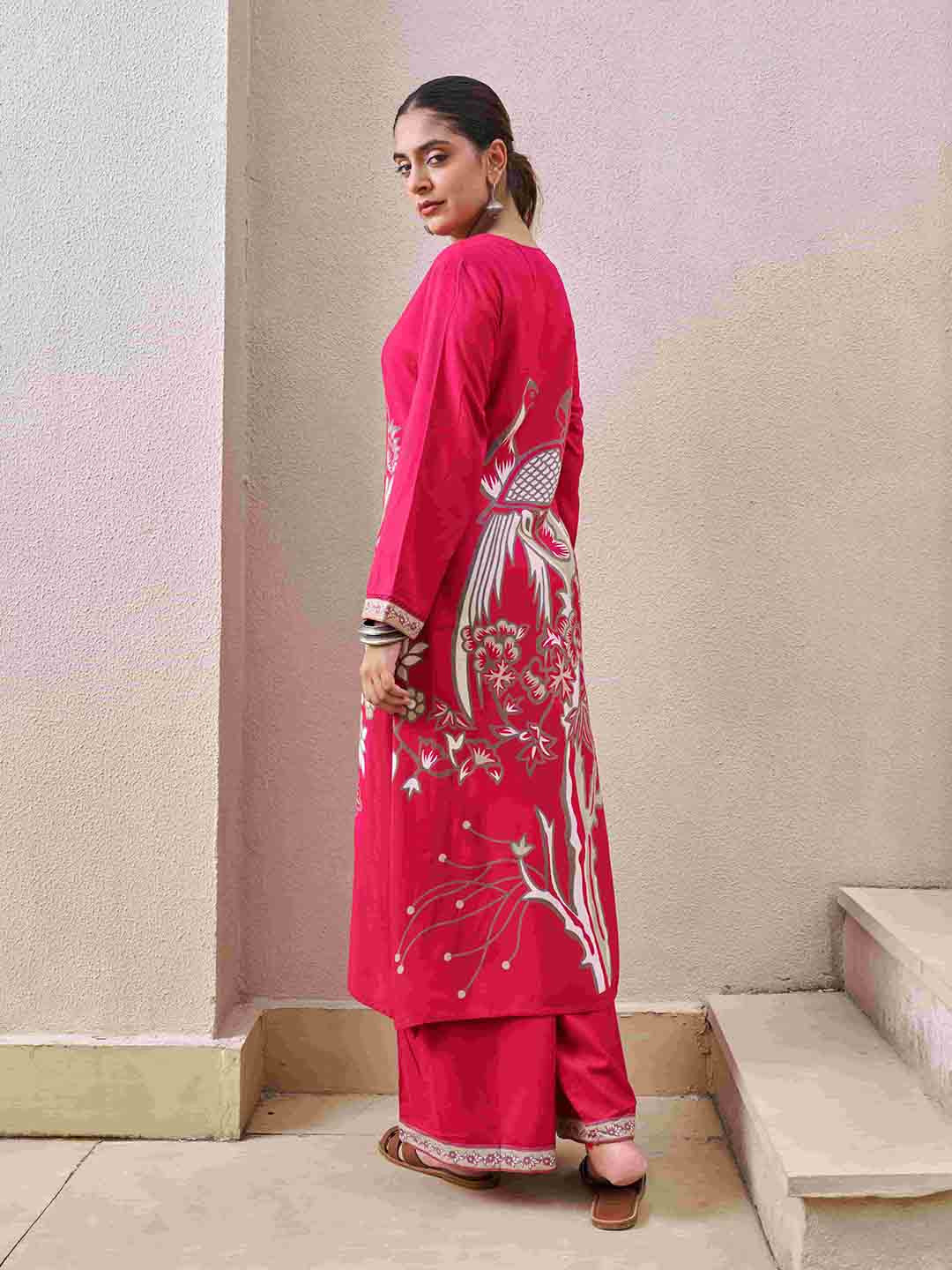 Women Ethnic Motifs Printed Kurta with palazzo