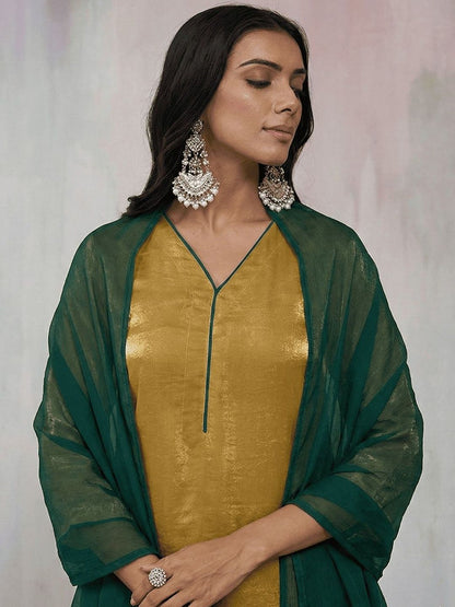 Dhiyona CH Women Regular Kurta with Trousers & With Dupatta