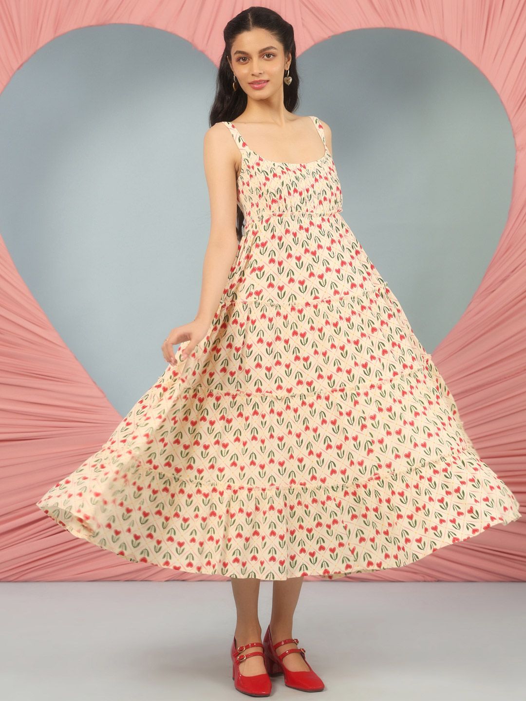 Dhiyona AY Women's Printed Ethnic Dresses
