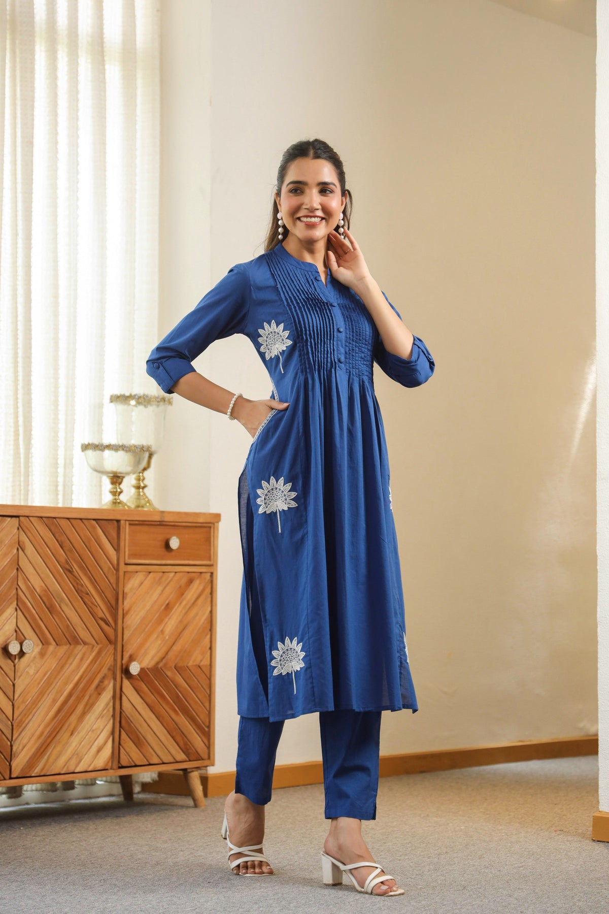 Nabha Indi Embroidered Kurta Pant Set
