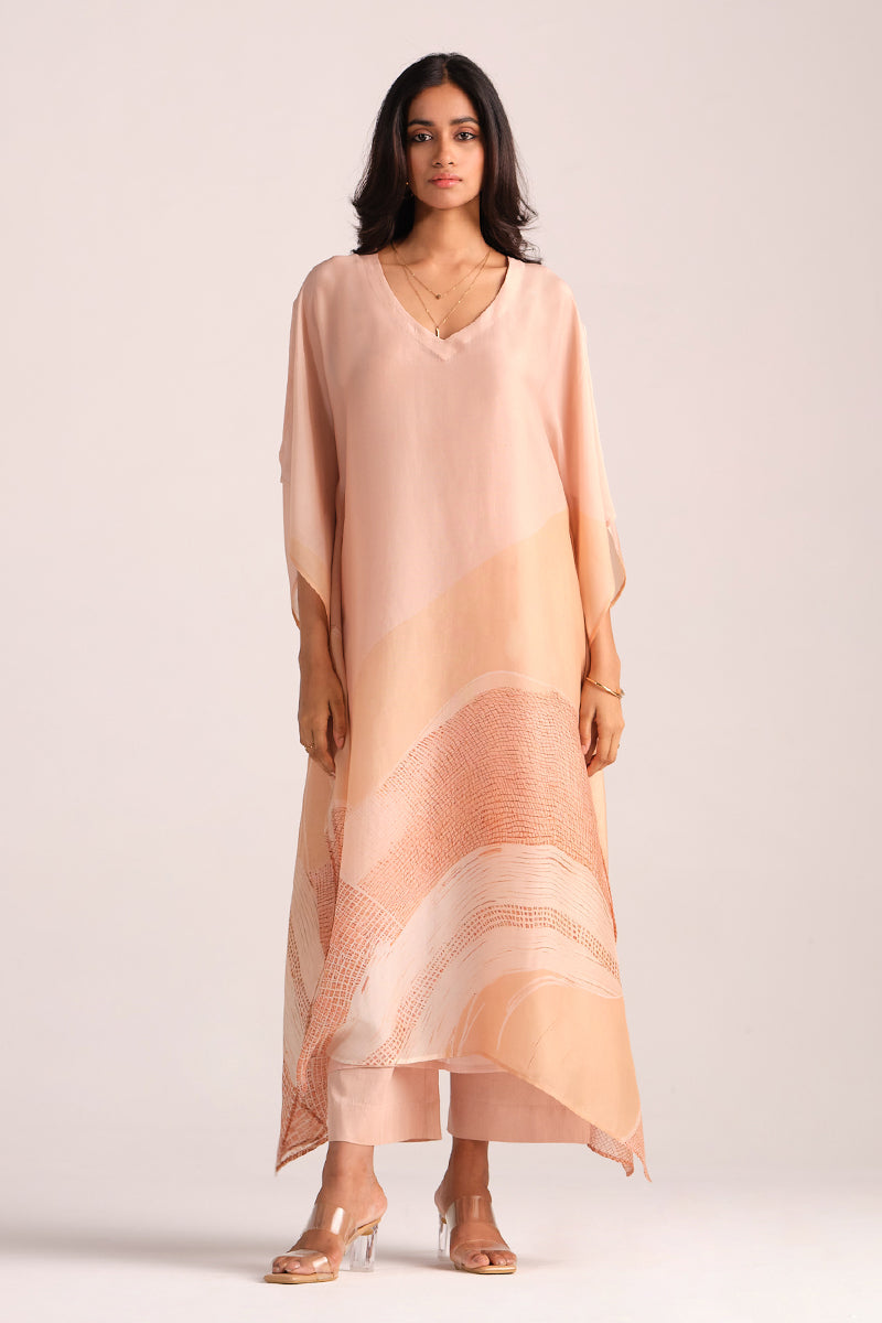 Dhiyona GF Women's Spanish Villa Silk Kaftaan Co-ord Set