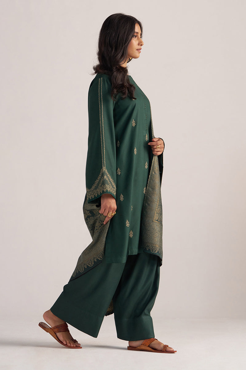 Dhiyona GF Women's Pine Grove Pashmina Kurta Set