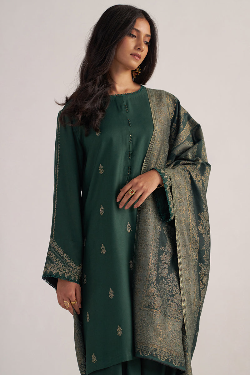Dhiyona GF Women's Pine Grove Pashmina Kurta Set