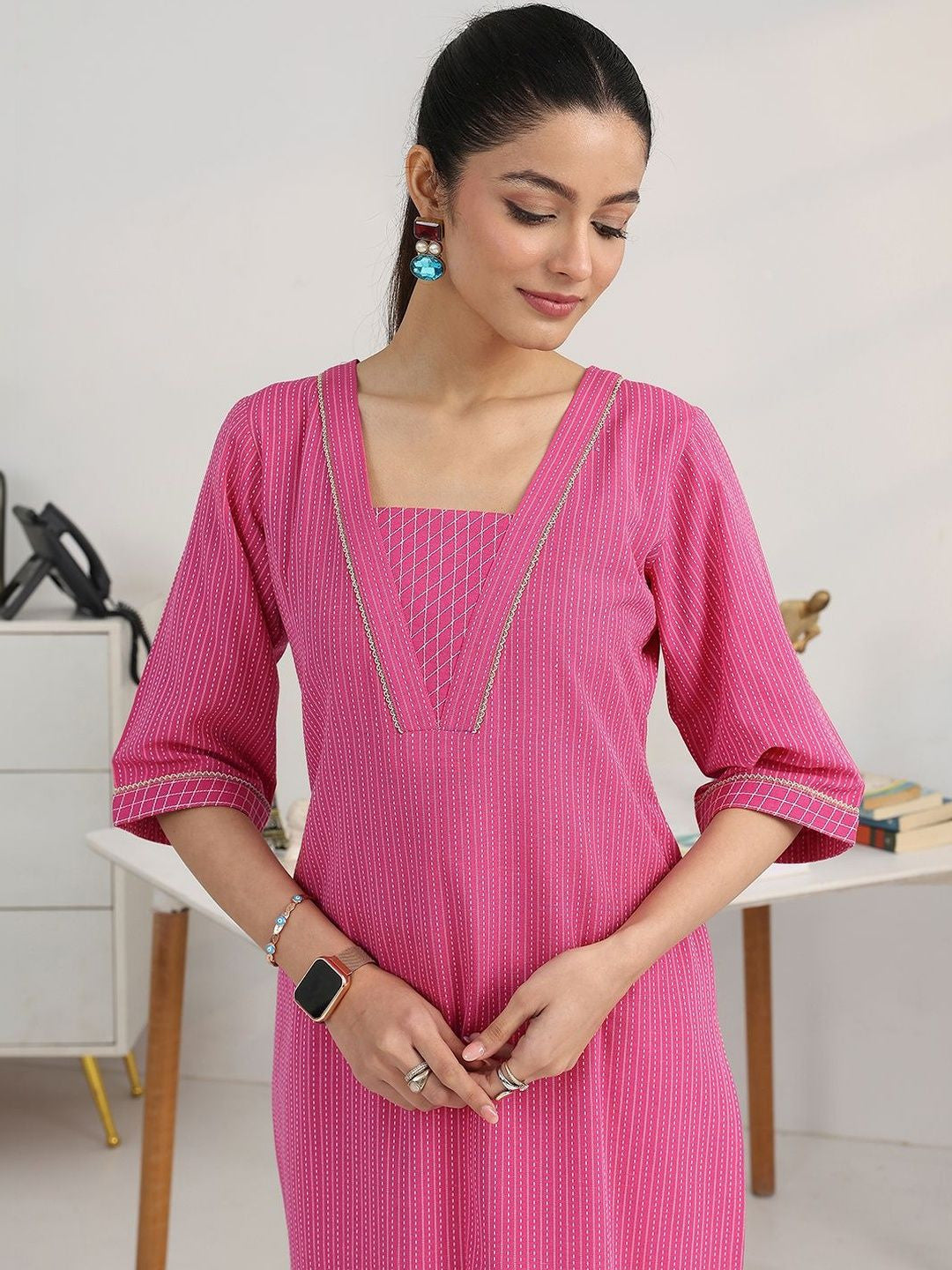 Women Regular Kurta with Salwar & With Dupatta