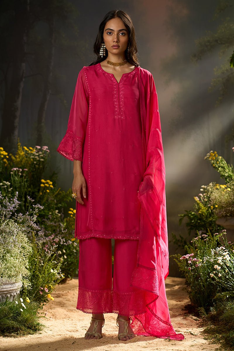 Dhiyona GF azalea pink festive kurta set
