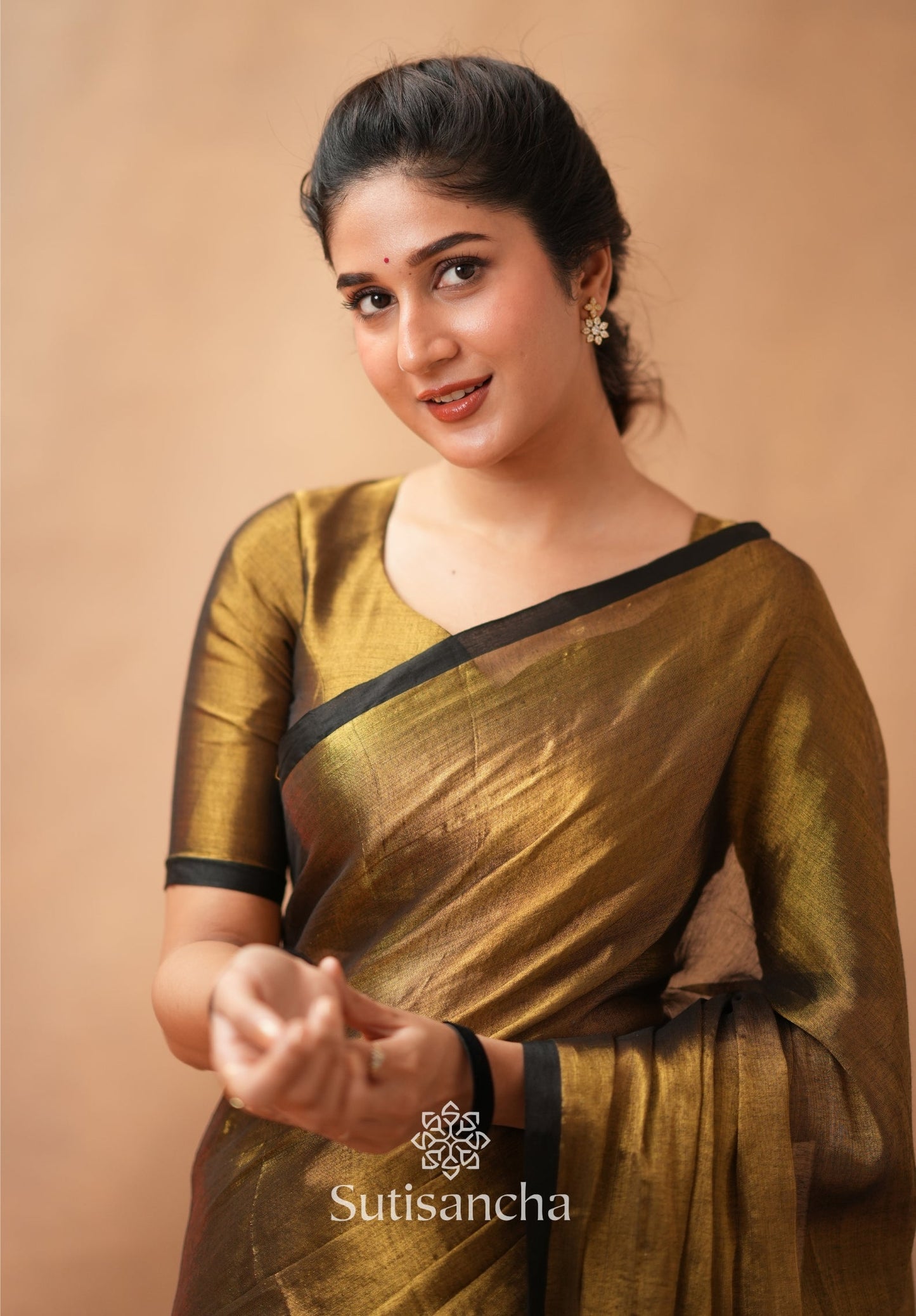 Dhiyona SS Woven Poetry Artisanal Handloom Tissue Cotton Saree