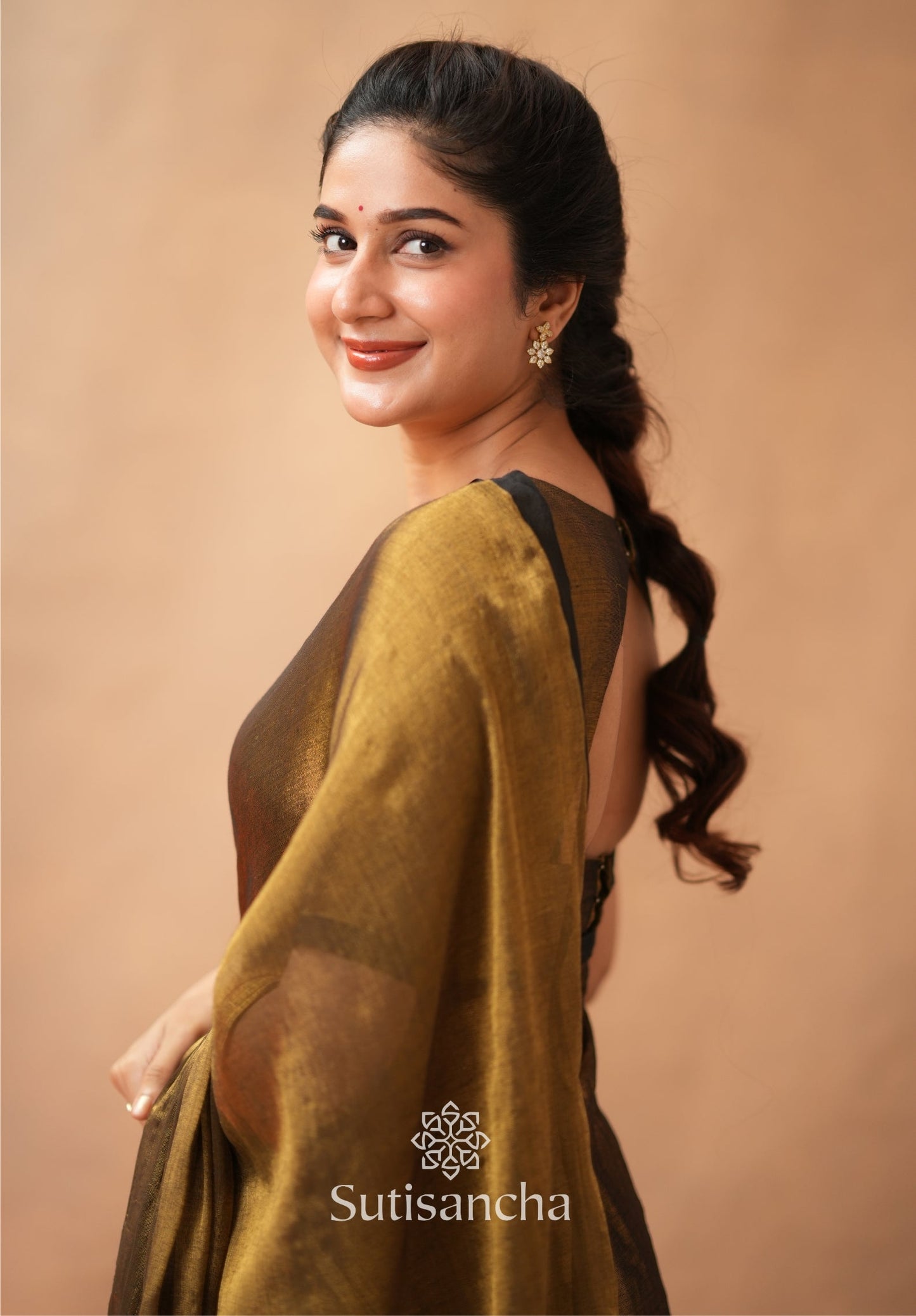Dhiyona SS Woven Poetry Artisanal Handloom Tissue Cotton Saree