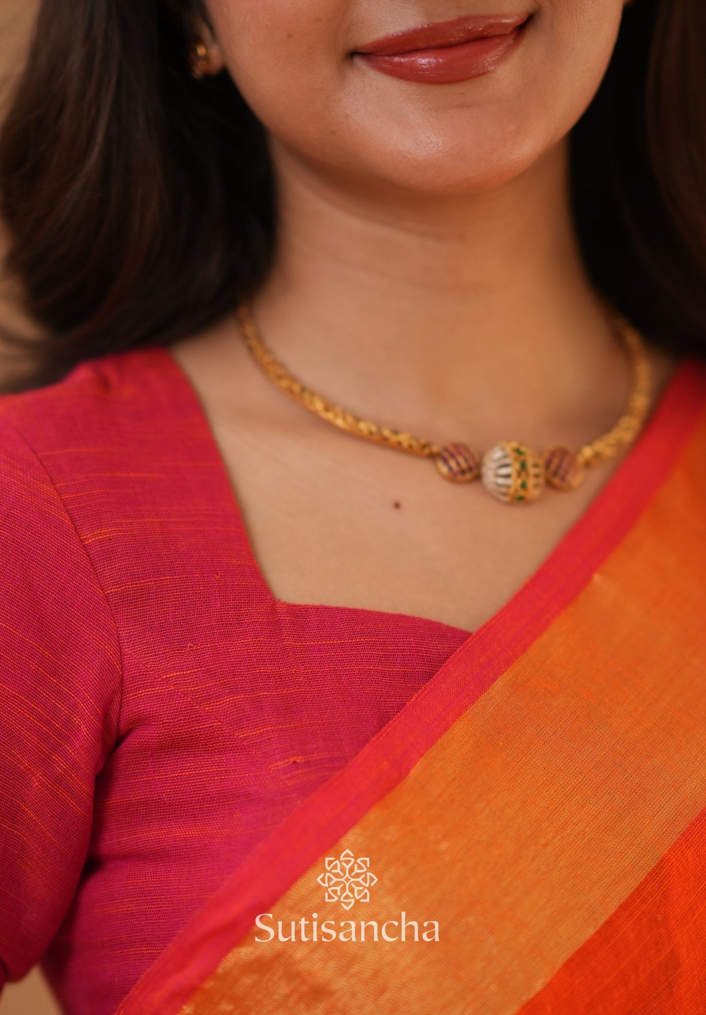 Dhiyona SS Sutisancha Woven Heritage Handloom Cotton Saree