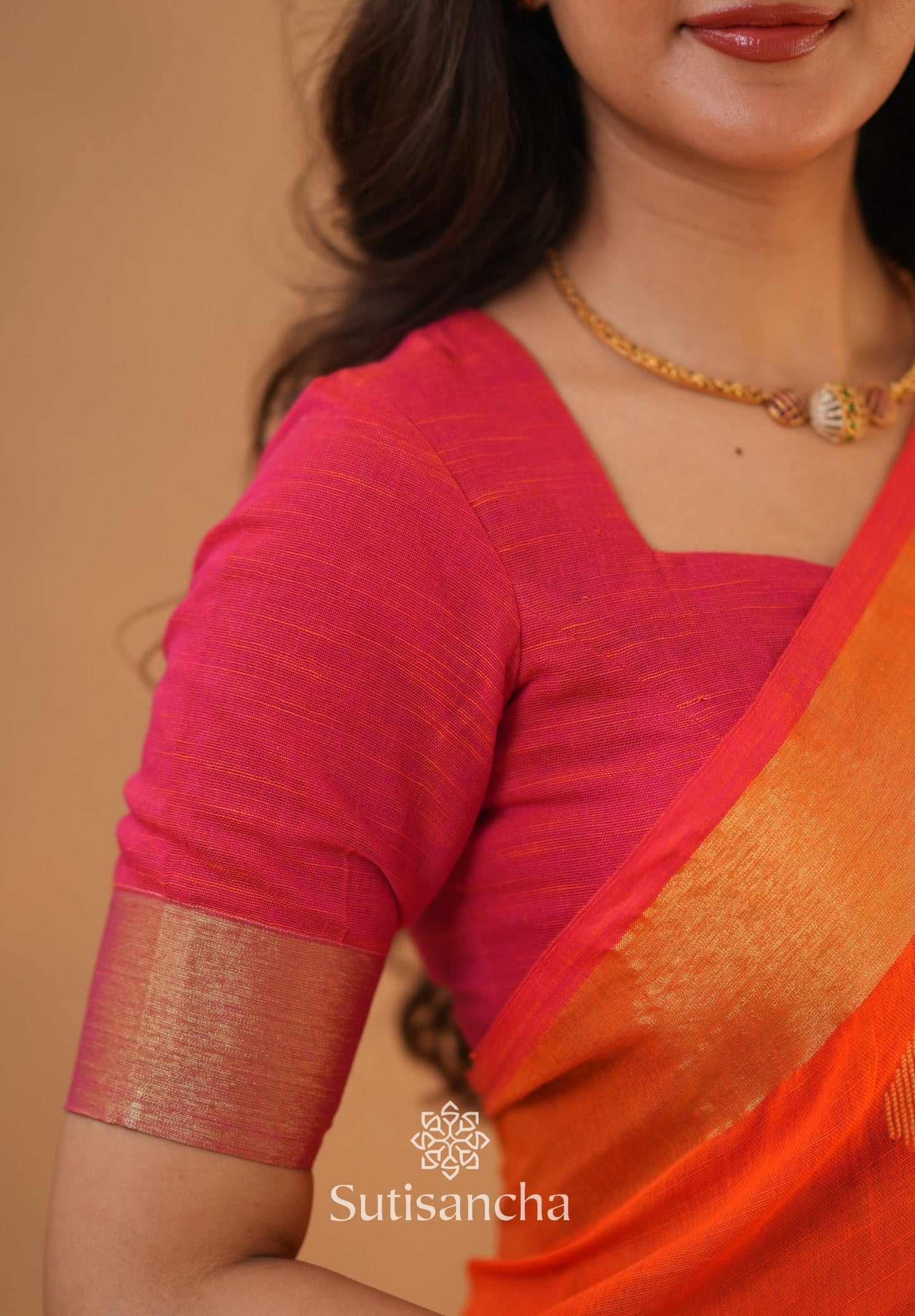 Dhiyona SS Sutisancha Woven Heritage Handloom Cotton Saree
