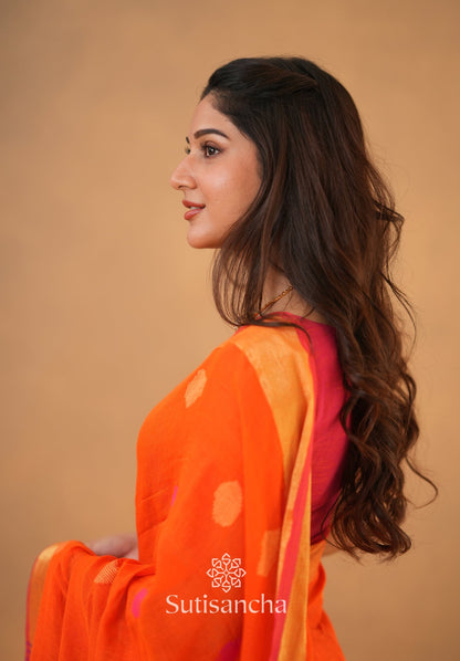Dhiyona SS Sutisancha Woven Heritage Handloom Cotton Saree