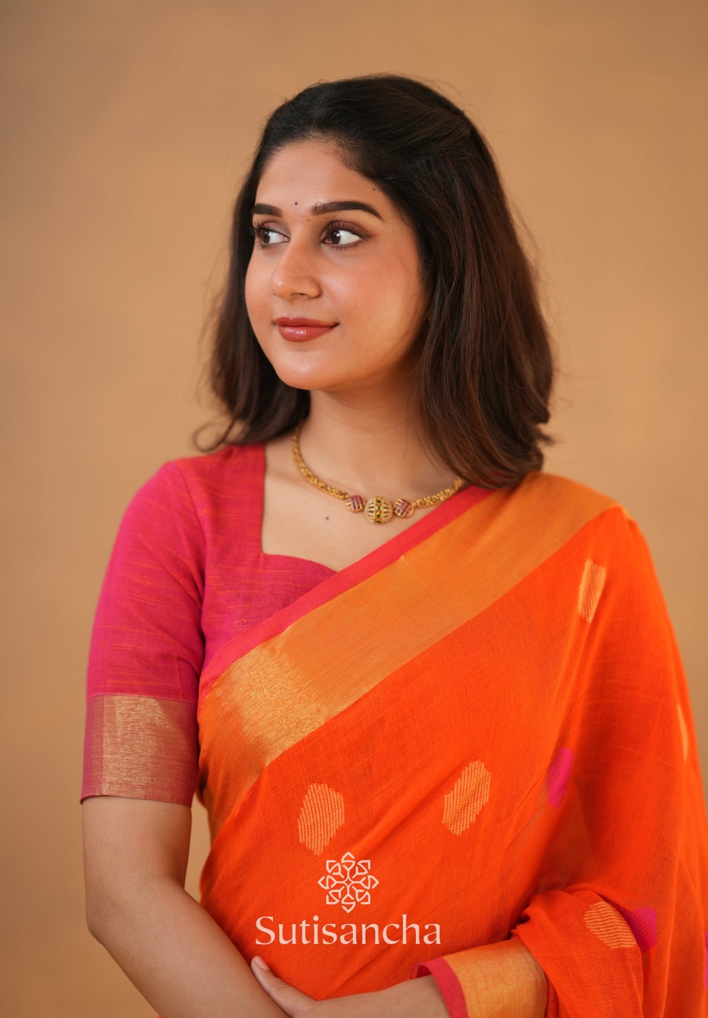 Dhiyona SS Sutisancha Woven Heritage Handloom Cotton Saree