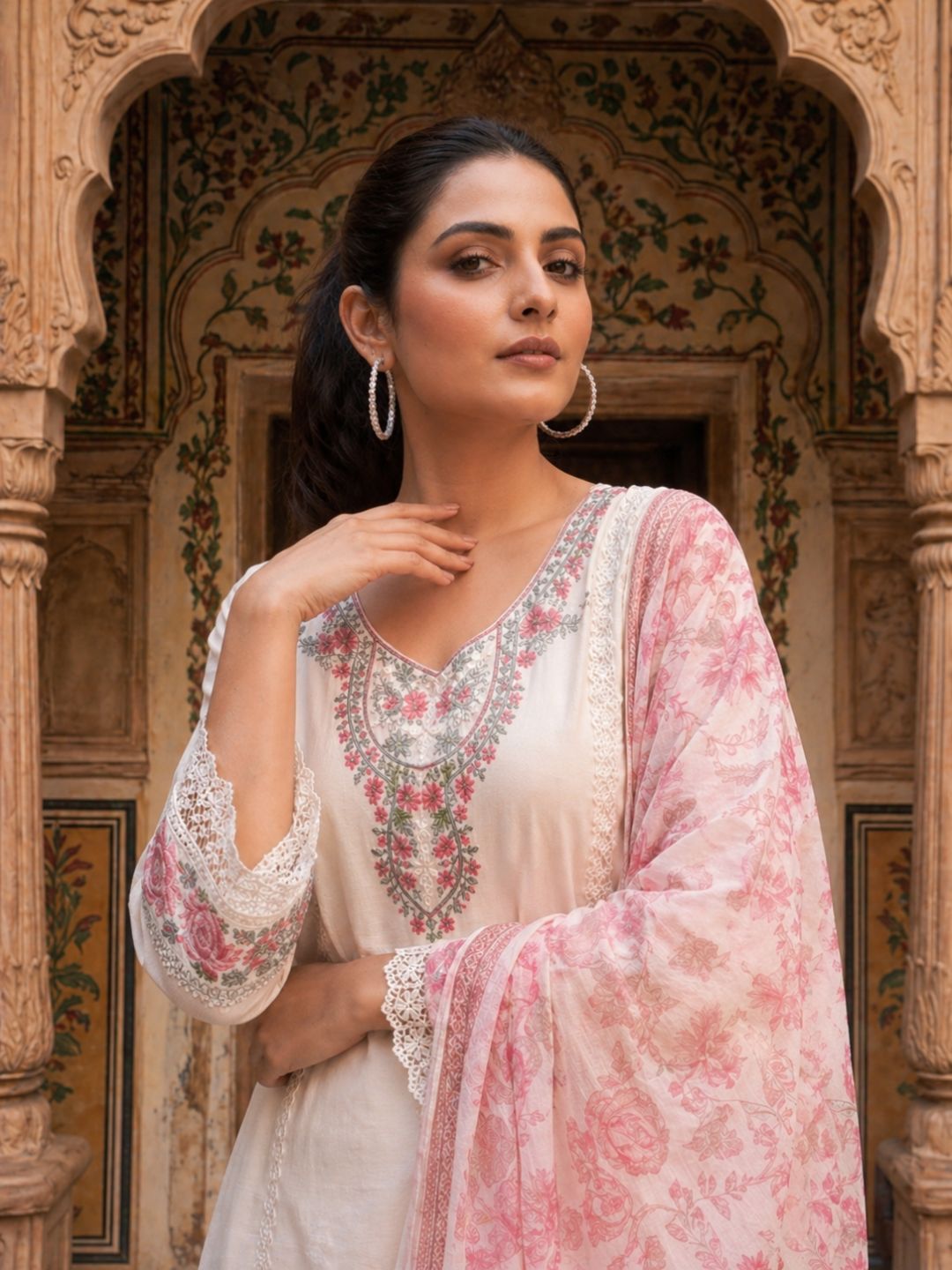 Nadira Misri Embroidered Lawn Suit Set