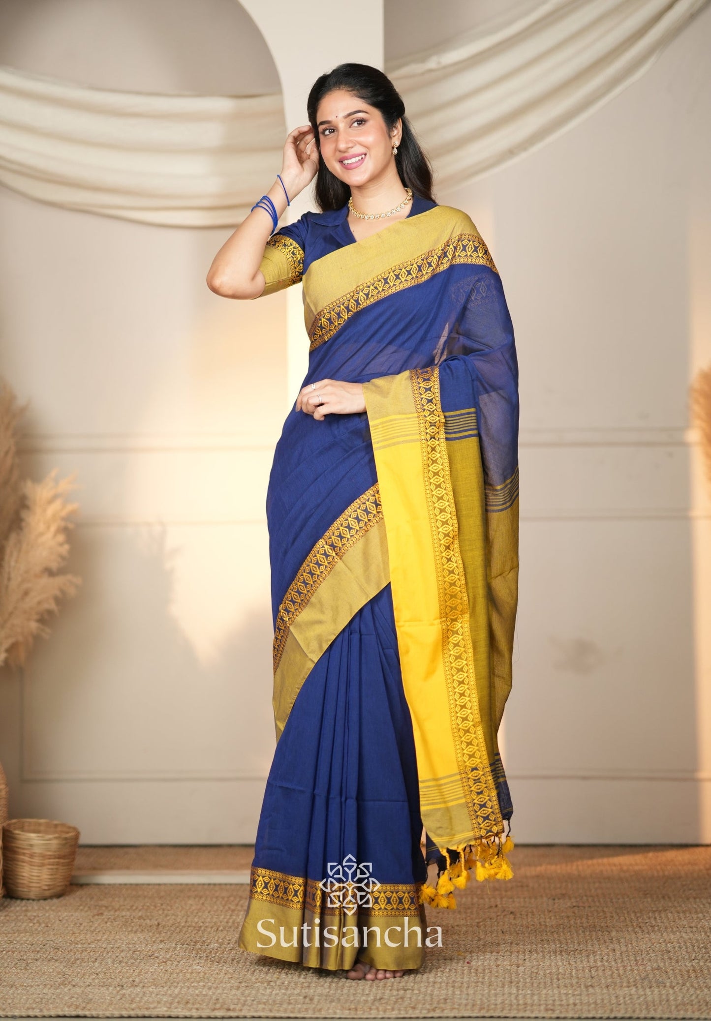 Dhiyona SS Timeless Weave Bengal Cotton Saree by Sutisancha