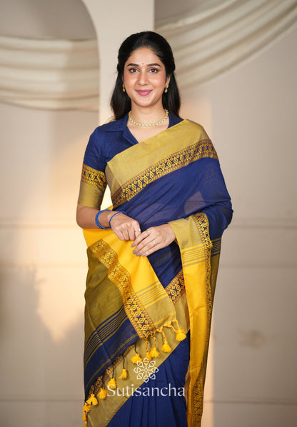 Dhiyona SS Timeless Weave Bengal Cotton Saree by Sutisancha