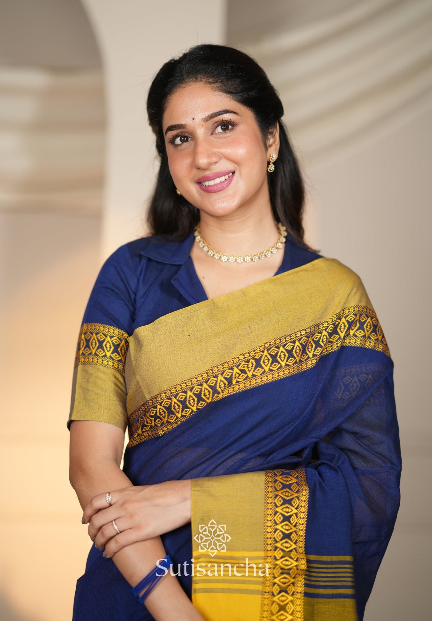 Dhiyona SS Timeless Weave Bengal Cotton Saree by Sutisancha