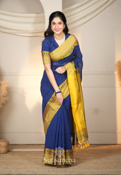 Dhiyona SS Timeless Weave Bengal Cotton Saree by Sutisancha