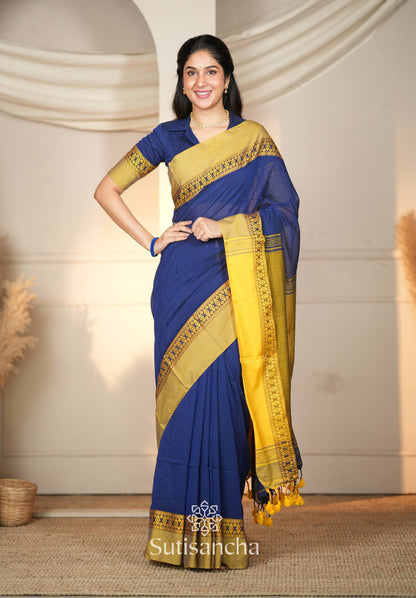 Dhiyona SS Timeless Weave Bengal Cotton Saree by Sutisancha