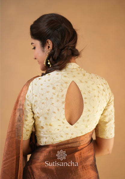 Dhiyona SS Beads Bloom Tissue Elegance