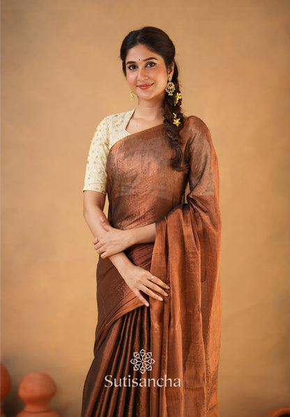 Dhiyona SS Beads Bloom Tissue Elegance
