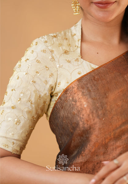 Dhiyona SS Beads Bloom Tissue Elegance