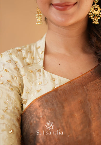 Dhiyona SS Beads Bloom Tissue Elegance
