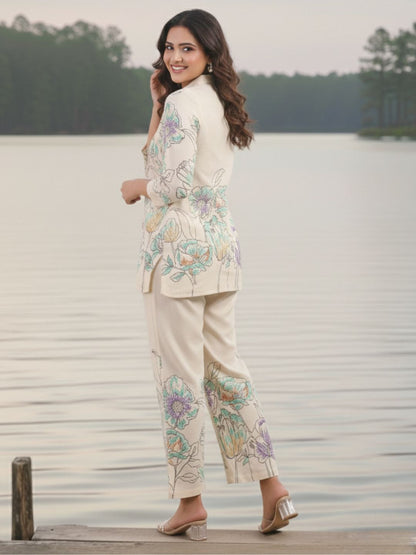 Hardik Snow Printed Cotton Co-ord Set