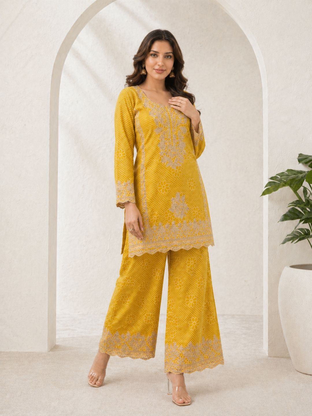 Zarkash Amber Full Work Suit Set