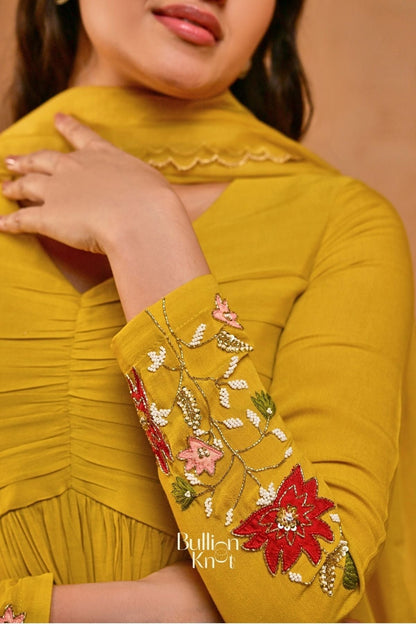 Dhiyona BN Haritaara Kurta Set (Dress) in Yellow