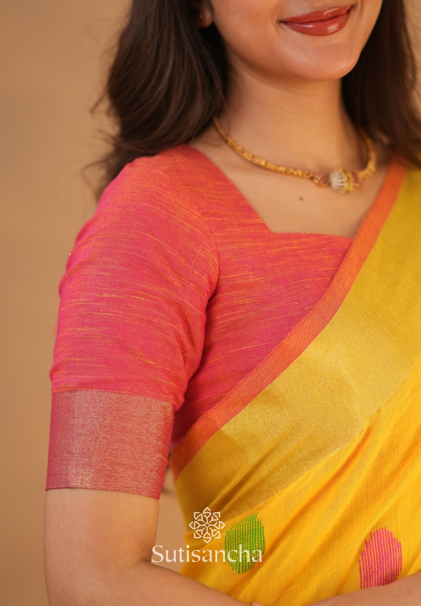 Dhiyona SS Sutisancha Woven Heritage Handloom Cotton Saree