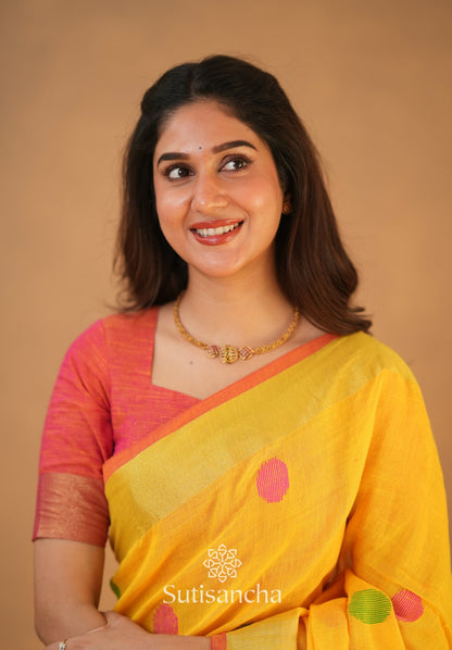 Dhiyona SS Sutisancha Woven Heritage Handloom Cotton Saree