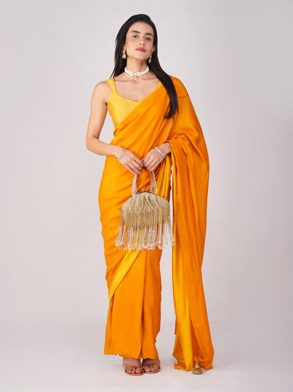 Dhiyona ST Marigold Muse Yellow Back-Tie Blouse