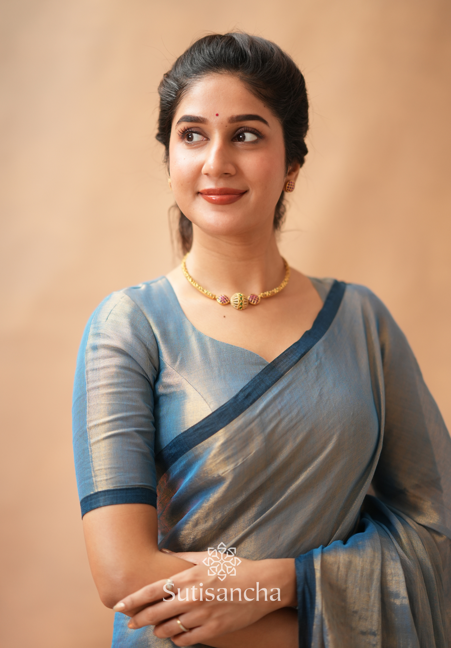 Dhiyona SS Woven Poetry Artisanal Handloom Tissue Cotton Saree