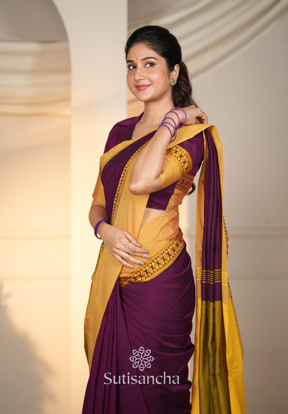Dhiyona SS Timeless Weave Bengal Cotton Saree by Sutisancha