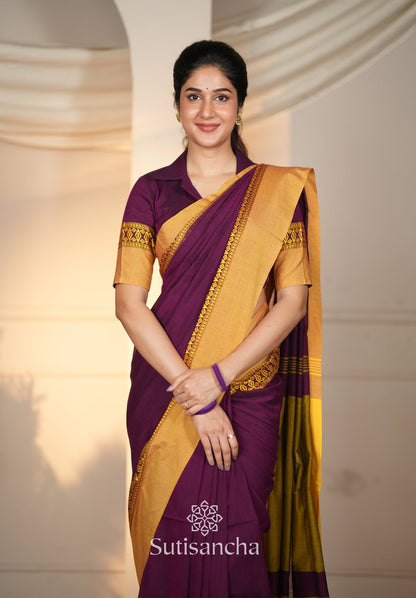 Dhiyona SS Timeless Weave Bengal Cotton Saree by Sutisancha