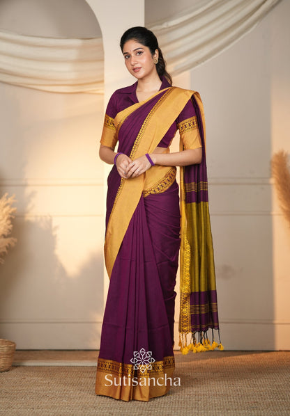 Dhiyona SS Timeless Weave Bengal Cotton Saree by Sutisancha