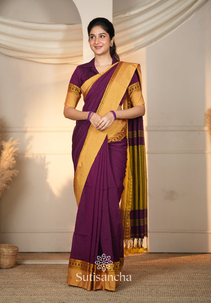 Dhiyona SS Timeless Weave Bengal Cotton Saree by Sutisancha