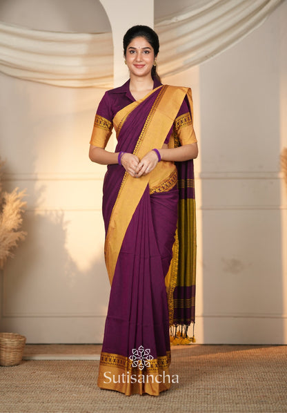 Dhiyona SS Timeless Weave Bengal Cotton Saree by Sutisancha