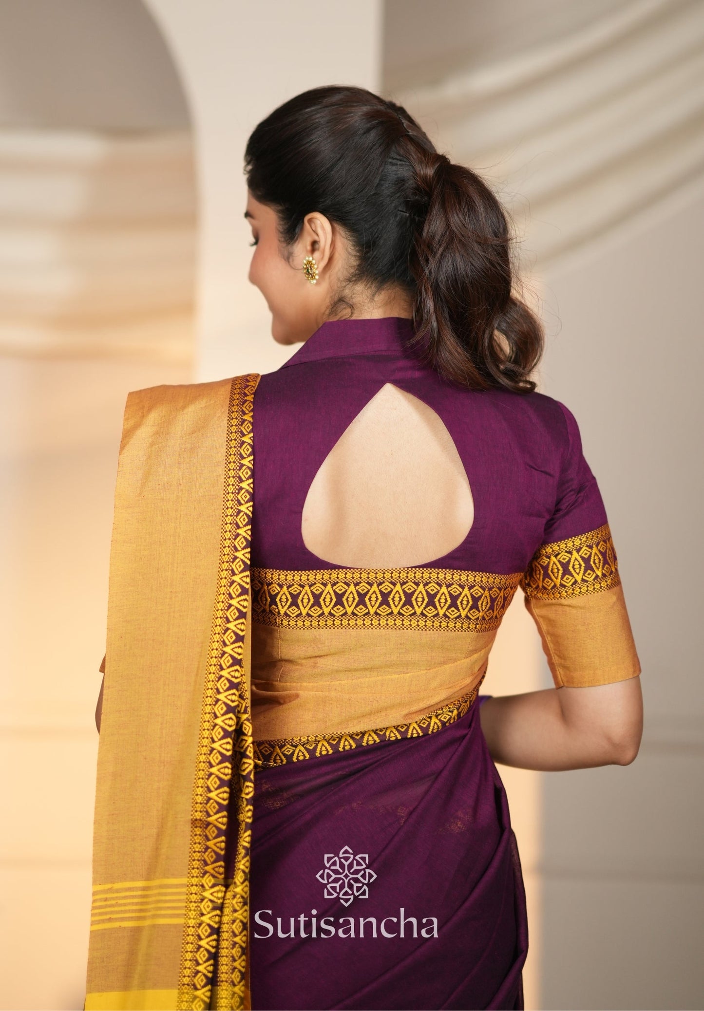 Dhiyona SS Timeless Weave Bengal Cotton Saree by Sutisancha